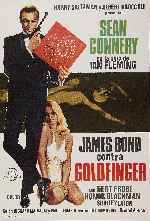 carátula carteles de James Bond Contra Goldfinger