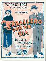 carátula carteles de Caballero Por Un Dia - 1932