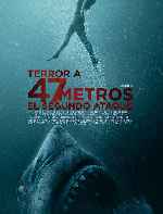 carátula carteles de Terror A 47 Metros - El Segundo Ataque