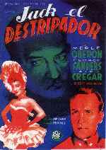 carátula carteles de Jack El Destripador - 1944