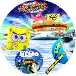 carátula cd de Trilogia - Bob Esponja - Buscando A Nemo - El Espantatiburones - Custom