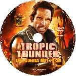 carátula cd de Tropic Thunder - Una Guerra Muy Perra - Custom - V2