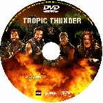 carátula cd de Tropic Thunder - Una Guerra Muy Perra - Custom - V3