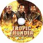 carátula cd de Tropic Thunder - Una Guerra Muy Perra - Custom - V4