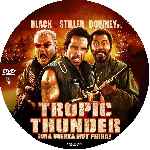carátula cd de Tropic Thunder - Una Guerra Muy Perra - Custom - V5