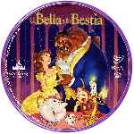 carátula cd de La Bella Y La Bestia - Clasicos Disney - Custom - V2