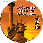 carátula cd de La Conquista Del Planeta De Los Simios - Custom - V2