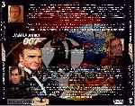 carátula trasera de divx de Coleccion James Bond 007 - 03 - Roger Moore - Sean Connery - Timothy Dalton